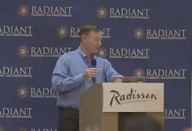 Joe, Chief Executive Officer, speaking at a T3 partner event