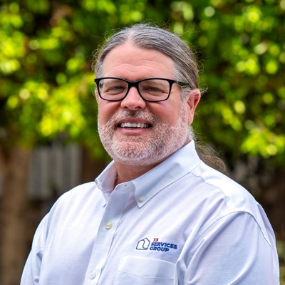 The headshot of Jason Pratt, T3's Chief Financial Officer