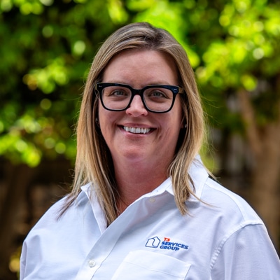 The headshot of Michelle Heater, T3's VP of Human Resources
